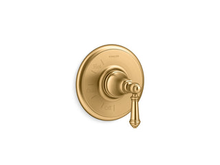 Artifacts Rite-Temp Valve Trim with Lever Handle in Brushed Brass
