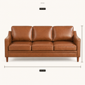 Overall size | Drawn 80.31-inch width and 33.07-inch height callouts over the studio-front sofa