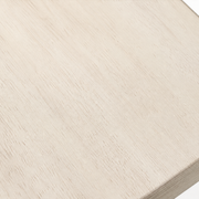 Closer | Antique White solid rubberwood grain texture
