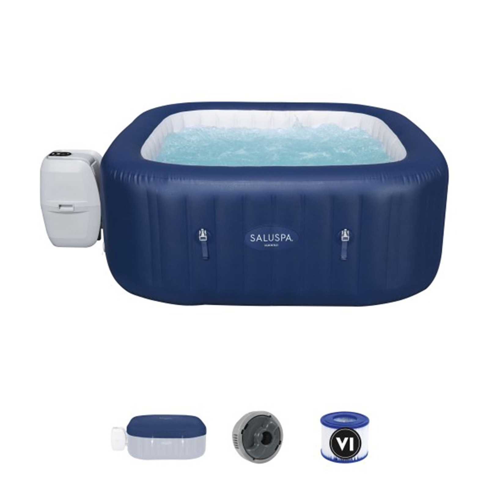 Bestway Saluspa Hawaii 4 Person Smart Airjet Inflatable Hot Tub with App Control